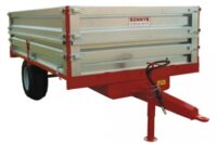 Tippvagn - fäste ögledrag kapacitet 6 ton med stållämmar vikt 1200 kg
