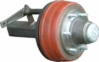 Hjulaxel - bromsad dimension 70*70 mm för reparation eller nykonstruktion