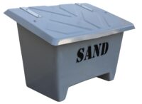 Sandlåda - 250 liter för förvaring av sand vikt 16 kg färg grå