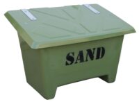 Sandlåda - 250 liter för förvaring av sand vikt 16 kg färg mossgrön