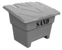 Sandlåda - 350 liter för förvaring av sand vikt 22 kg färg grå