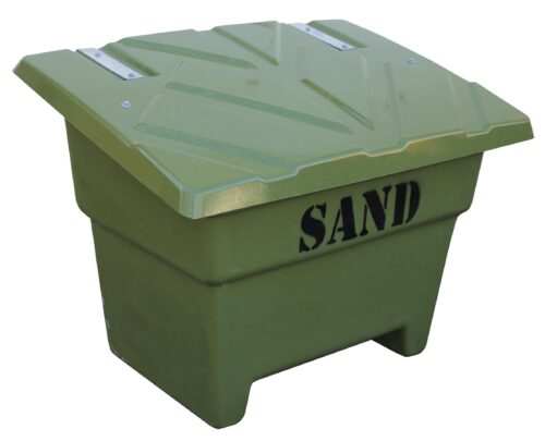 Sandlåda - 350 liter för förvaring av sand vikt 22 kg färg mossgrön