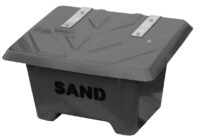 Sandlåda - 65 liter för förvaring av sand vikt 8 kg färg grå