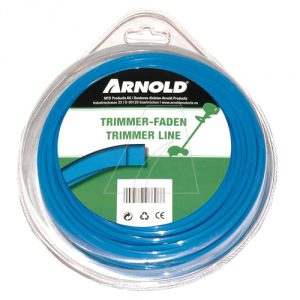 Trimmertråd Fyrkant Pro - 2.4 mm tjock 72 meter lång blå