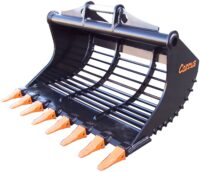 Gallerskopa - fäste S80 volym 2200 liter bredd 2300 mm med CAT-tänder