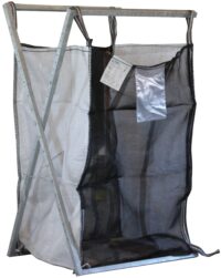 Vedsäckstativ BAXX - passar vedsäckar från 1000 till 2000 liter justerbar höjd & bredd
