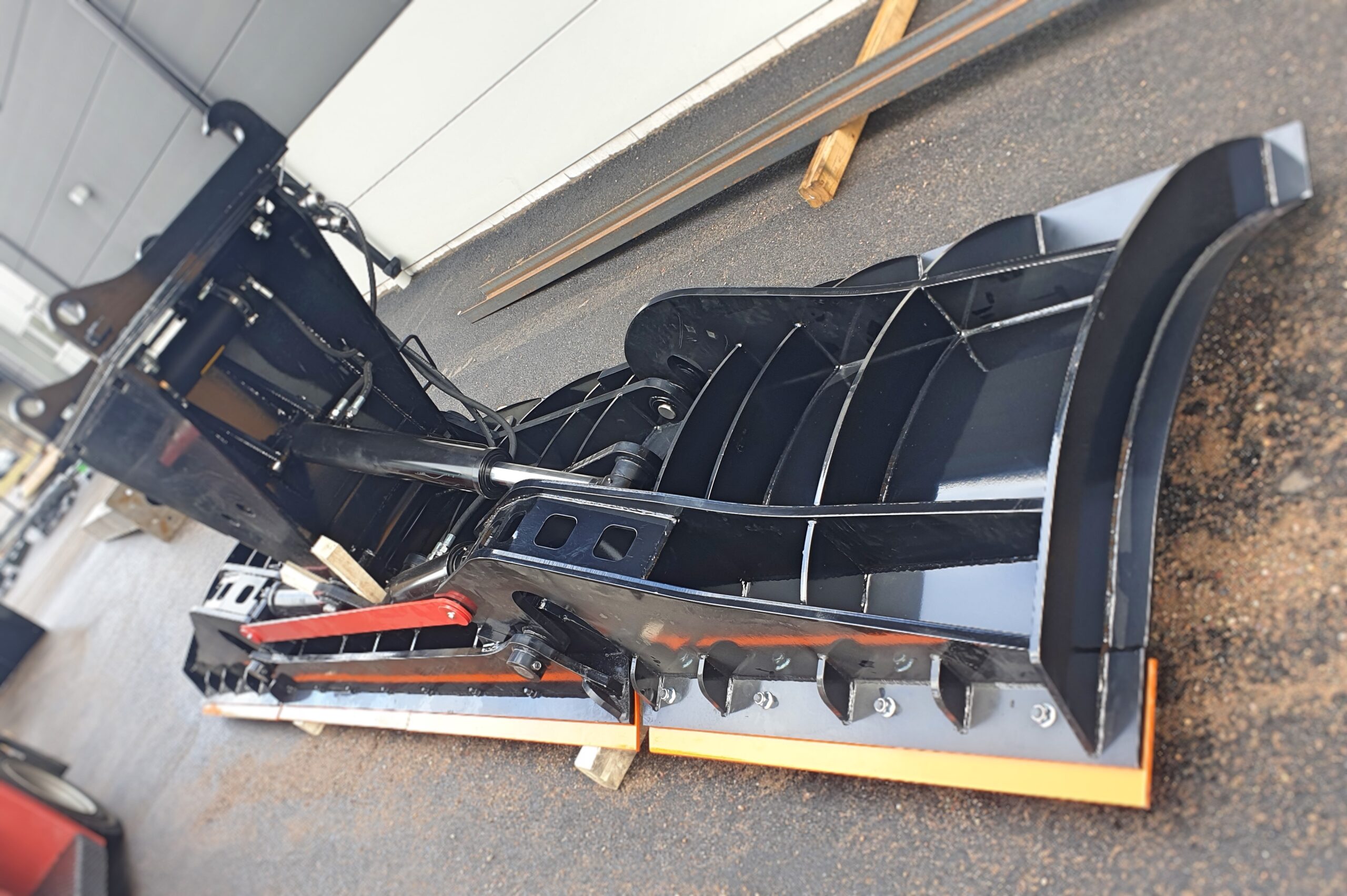 Klaffblad - fäste Stora BM, totalbredd 6200 mm, för maskinvikt 14-28 ...