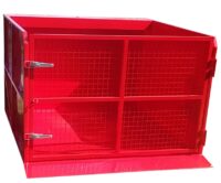 Frontlastarcontainer med frontdörr - fäste Ålö typ 3 volym 1800 l bredd 1500 mm