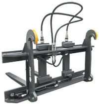 Gaffellställ - hydrauliskt, fäste L30, kapacitet 4000 kg, rambredd 1500 mm, gaffellängd 1200 mm - Bild 3