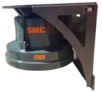 Hydraulisk Magnet med skraplåda - fäste SMP 105 diameter 1250 mm lyftkapacitet 800 kg