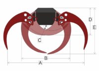 Timmergrip HD21 - fäste bultförband, griparea 0,21 m2, max lyftförmåga 2100 kg, vikt 138 kg - Bild 4