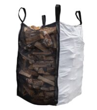 Big Bag Vedsäck glittertind med bottentömning - 1500 liter antal 10 st 4 lyftöglor upptill UV-skyddad