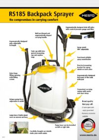 Ryggspruta RS185 - för trädgård, kapacitet 18 liter - Bild 3