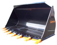 Lastskopa - fäste Stora BM volym 1600 l bredd 2500 mm med tänder
