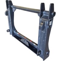 Adapter - JCB 409 maskinsida Euro SMS kombi redskapssida hydraulisk låsning
