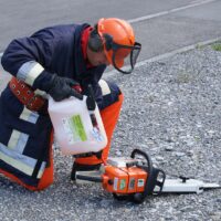 Bensindunk Rapidon - volym 6 liter, vit, doseringsventil för exakt kontroll av flödet - Bild 3