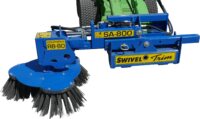 Ogräsborste RB80 för traktor - fäste Euro arbetsbredd 800 mm 3 borsthuvuden