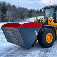 Sandspridarskopa - fäste Stora BM, volym 3100 liter, spridningsbredd 2350 mm - Bild 3