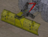 Hyvelblad BG3050 - fäste Trepunkt kat.2, bredd 3050 mm, med hydrauliska stödhjul - Bild 8