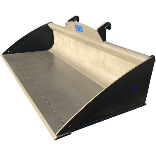 Frontplaneringsskopa – fäste Stora BM bredd 2700 mm djup 1400 mm vikt 900 kg för maskinvikt 9-18 ton