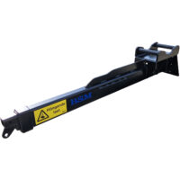 Kranarm 4.5 m för järnväg - hydraulisk fäste S60 2-delad maxlängd 4.5 m maxlast vid full längd 1500 kg