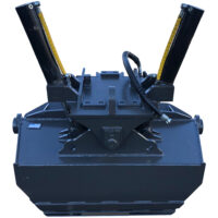 Planeringsskopa – hydraulisk, fäste S80, volym 1350 liter, bredd 1800 mm, stående cylindrar - Bild 3