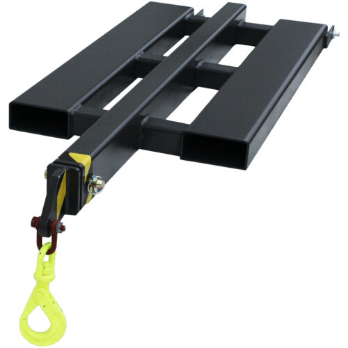 Kranarm 3 m - mekanisk gaffelfäste 2-delad maxlängd 3000 mm maxlast vid full längd 500 kg
