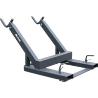 Storsäckslyft för truck - gaffelfäste 2 lyftarmar bredd 1000 mm maxlast 1500 kg/krok