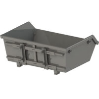 Frontlastarcontainer standard från GA Sweden - fäste Stora BM volym 2000 liter bredd 2096 mm
