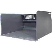 Containerskopa från Norje Smide - fäste Stor-Stora BM volym 4000 l bredd 2000 mm vikt 520 kg