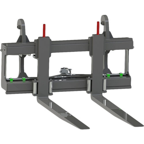 Gaffellställ från GA Sweden – hydrauliskt fäste Stora BM kapacitet 8000 kg rambredd 2400 mm gaffellängd 2400 mm