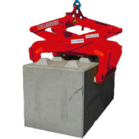 Lyftsax betongblock - fäste lyftögla lyftkapacitet 2500 kg öppningsmått 850 mm