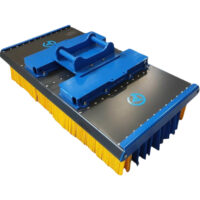 Sopborste från GA Sweden för grävmaskin – fäste S60 inkl. gaffelfäste bredd 3000 mm