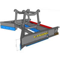 Justeringsbalk - fäste Stora BM, bredd 3050 mm, djup 2250 mm, rulldiameter 330 mm, 1500 kg - Bild 3