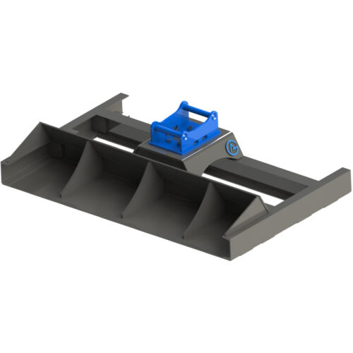 Avjämningsbalk med skopa – fäste S60 bredd 2500 mm vikt 403 kg