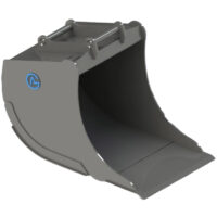 Grävskopa – fäste S60 volym 700 liter bredd 1050 mm slätt skär