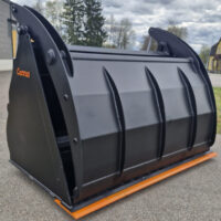 Klämskopa / Miljöskopa - fäste SMS/Trima, volym 1800 l, bredd 2100 mm, vikt 980 kg, med sparskär - Bild 3