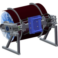 Sopvals – fäste S60 arbetsbredd 2000 mm diameter 915 mm
