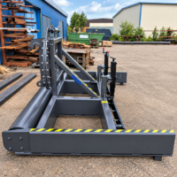 Avjämningsbalk Kompakt för hjullastare/traktor, bredd 3 m, med hydrauliskt skevfäste & skrapa - Bild 7