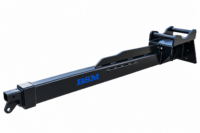Kranarm 4.5 m för järnväg - hydraulisk fäste S60 2-delad maxlängd 4.5 m maxlast vid full längd 1500 kg