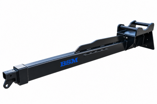 Kranarm 4.5 m för järnväg - hydraulisk fäste S60 2-delad maxlängd 4.5 m maxlast vid full längd 1500 kg