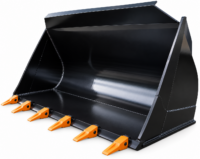 Lastskopa - fäste Stor-Stora BM volym 7700 l bredd 3580 mm med tänder