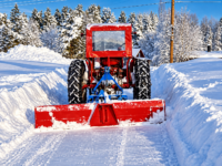 Schakt- & snöblad Olle för traktor, bredd 2,5 m, vändbart - Bild 6