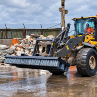 Stålborste för traktor/hjullastare/truck, bredd 2-3 m - Bild 3