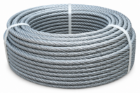 Vajer - tjocklek 8 mm längd 40 m 114 trådar brottkraft 3800 kg